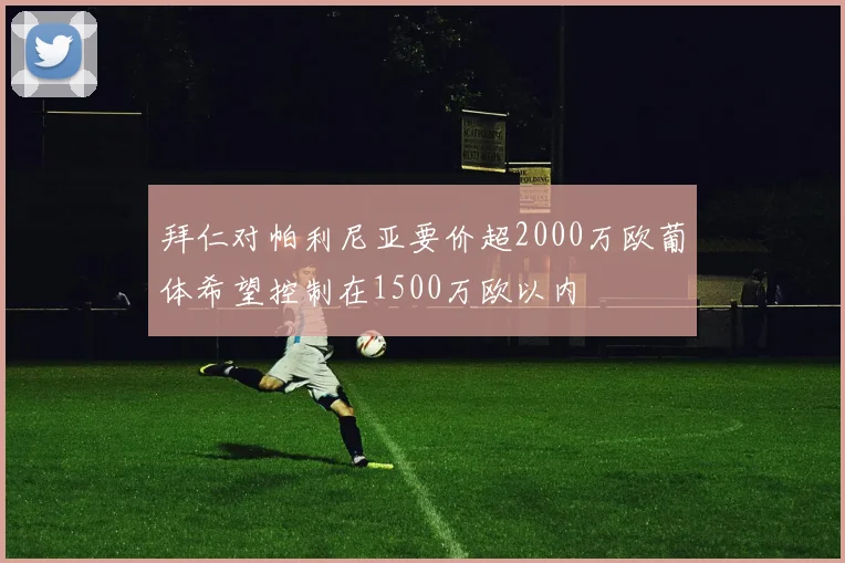 拜仁对帕利尼亚要价超2000万欧葡体希望控制在1500万欧以内
